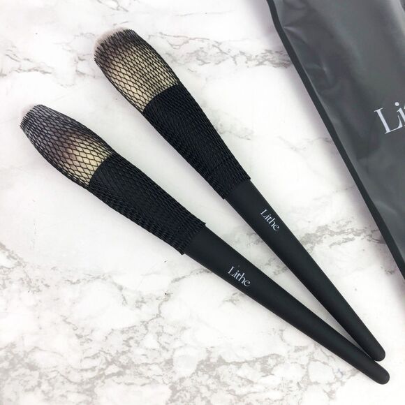 NIB Lithe Beauty Essential Face Brush Set, Bronzer & Powder Makeup Brushes - Picture 11 of 11